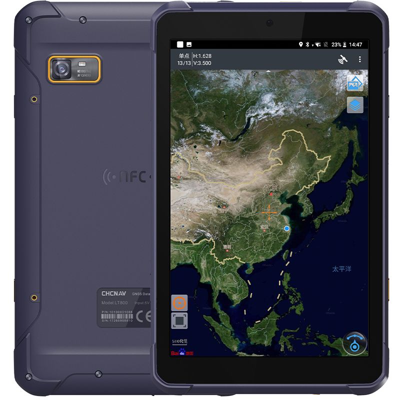 CHCNAV LT800 Rugged GNSS Android Tablet Front and Back
