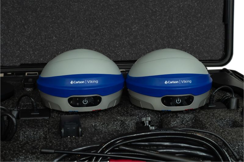 Carlson Viking GNSS Receiver Base and Rover Front