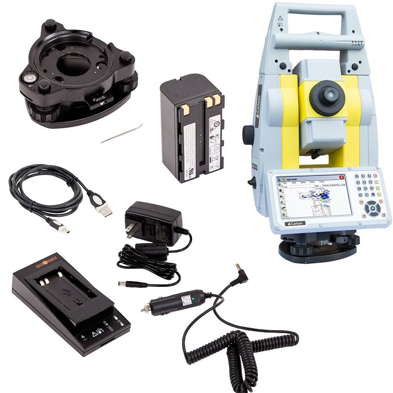 Carlson CRx Robotic Total Station Accessories Included