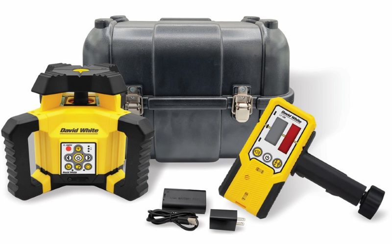 David White SitePro 47-LM110H Laser Level Kit Contents