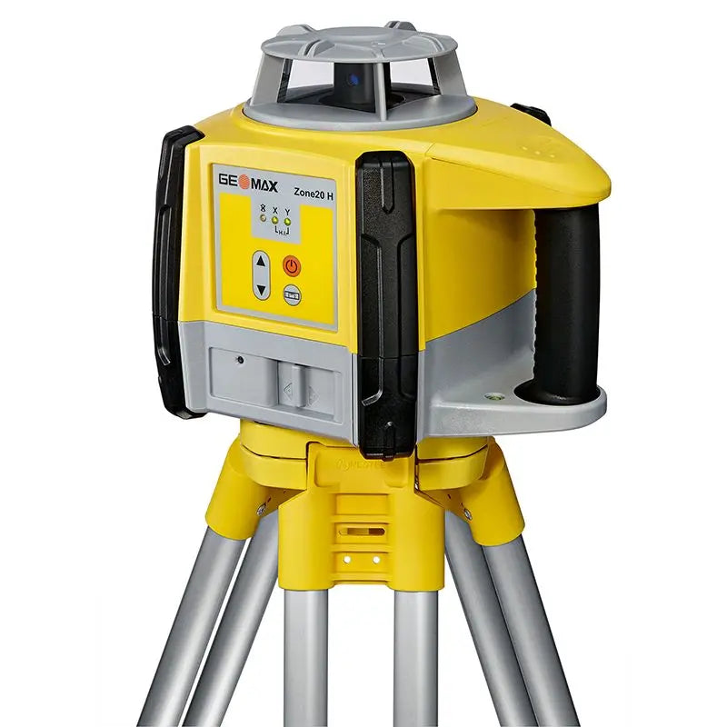 GeoMax Zone20H Rotary Laser Level On Tripod Front Right