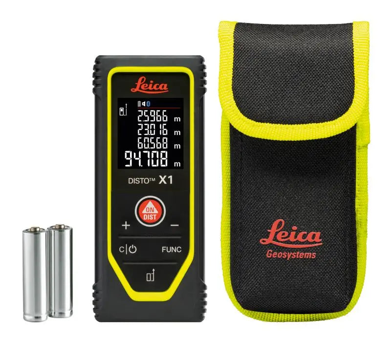 Leica DISTO X1 Laser Distance Meter With Case and Batteries