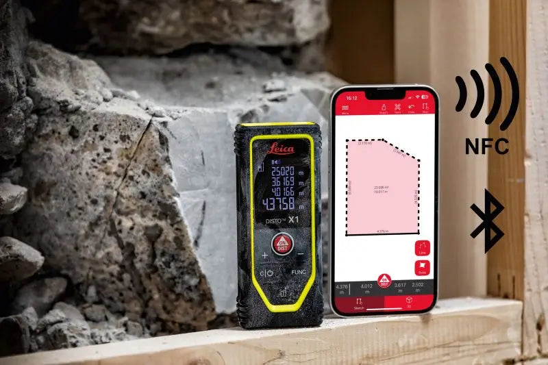 Leica DISTO X1 Laser Distance Meter Bluetooth App