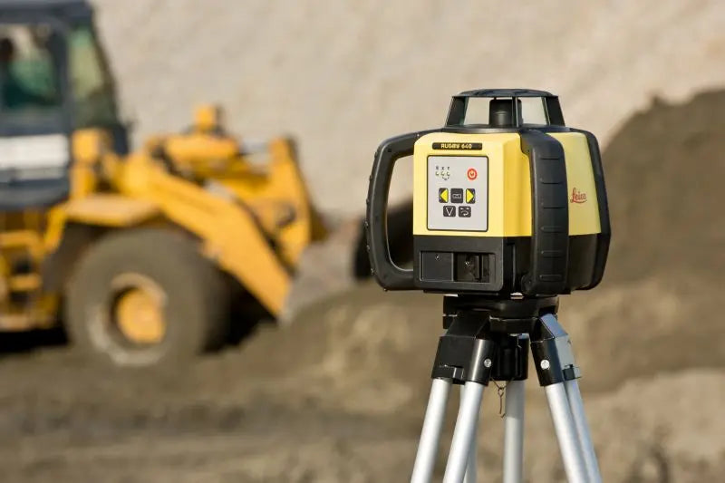 Leica Rugby 640 Rotary Laser Level In The Field