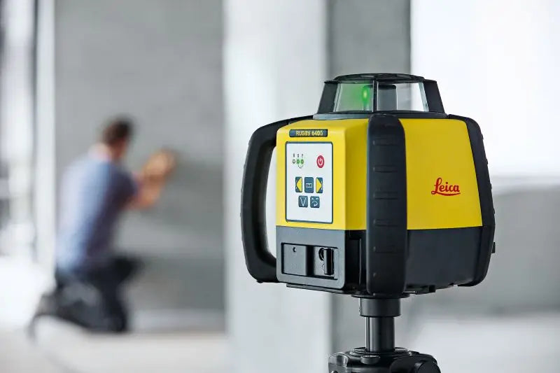 Leica Rugby 640G Green Rotary Level Application