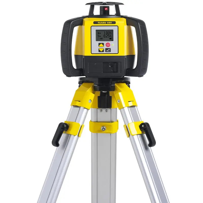 Leica Rugby 680 Dual Grade Laser Level on Tripod