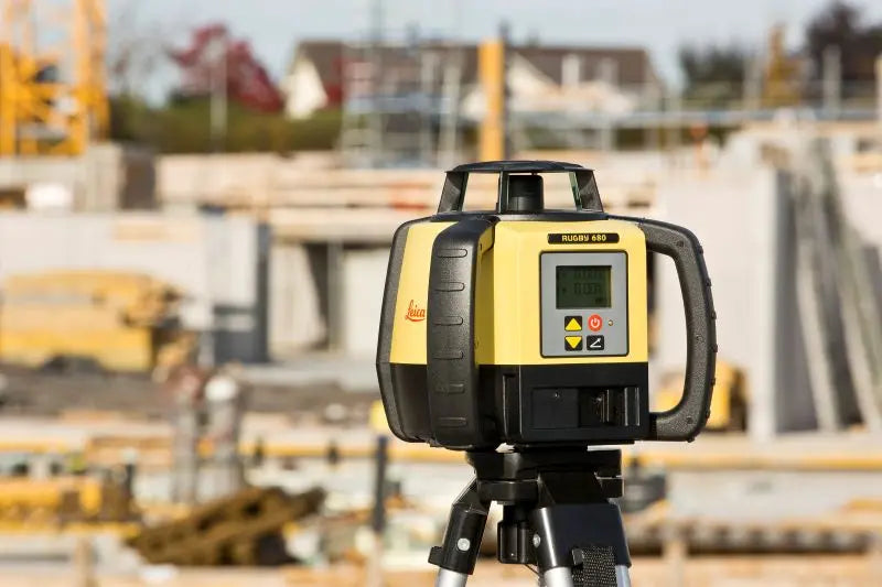 Leica Rugby 680 Dual Grade Laser Level Application