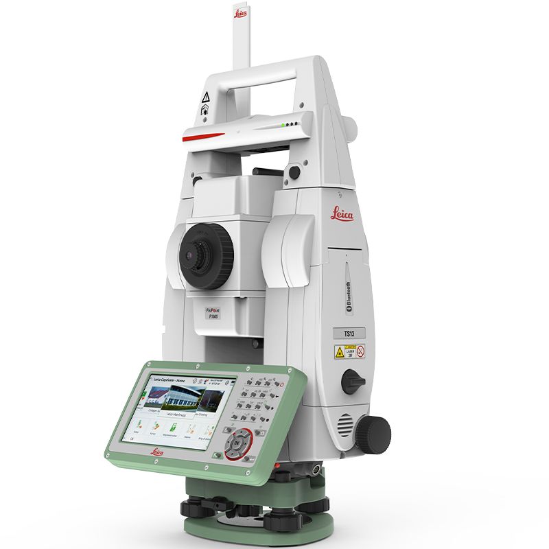 Leica TS13 Robotic Total Station Angled Front