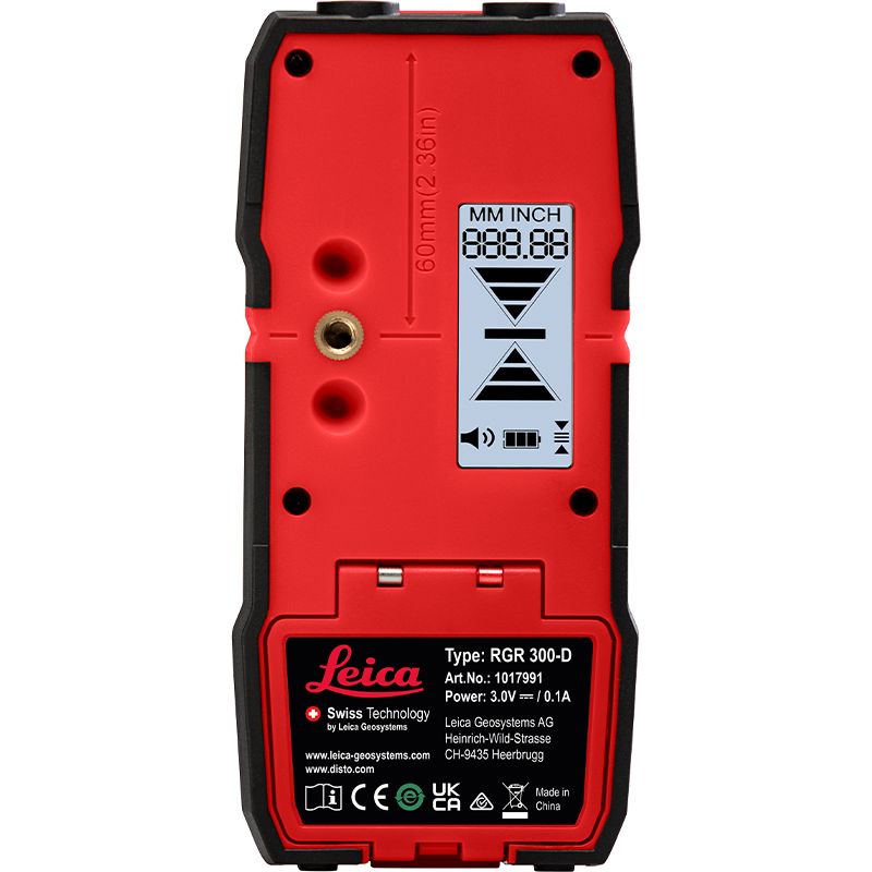 Leica RGR 300-D Digital Line Laser Receiver Back