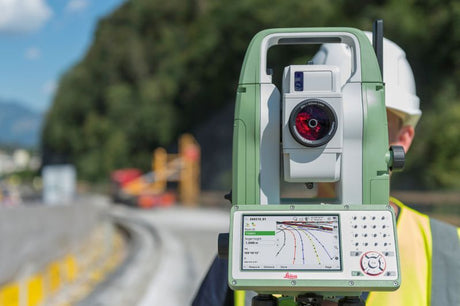 Leica TS10 Total Station Lens View Application
