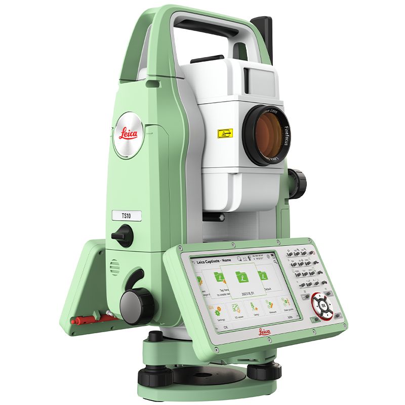Leica TS10 Total Station Lens View Right