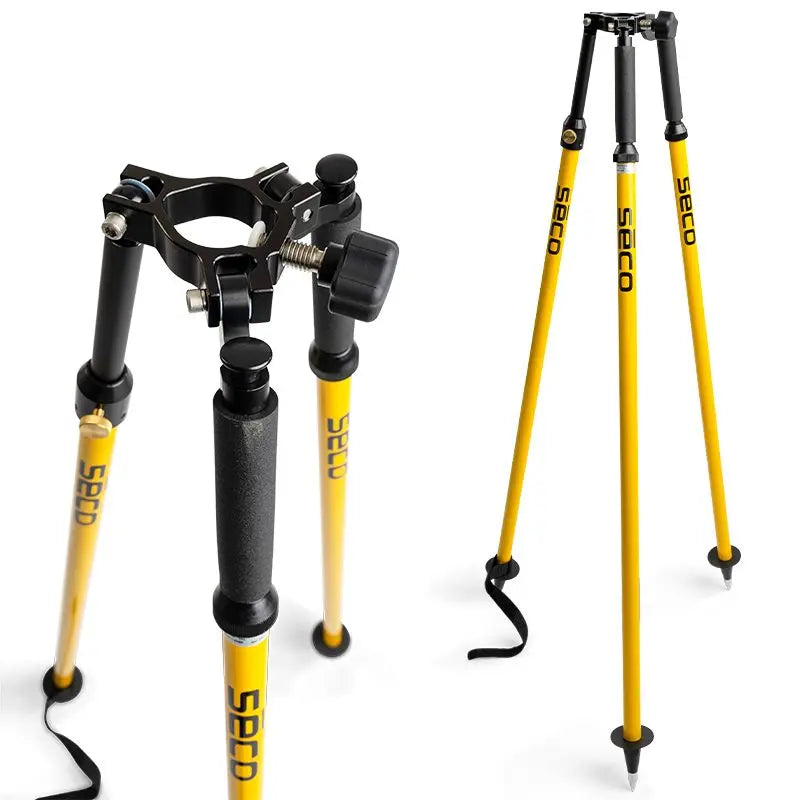SECO 5218-02-YEL Thumb-Release Tripod for 1 to 1.5 in Poles, Yellow