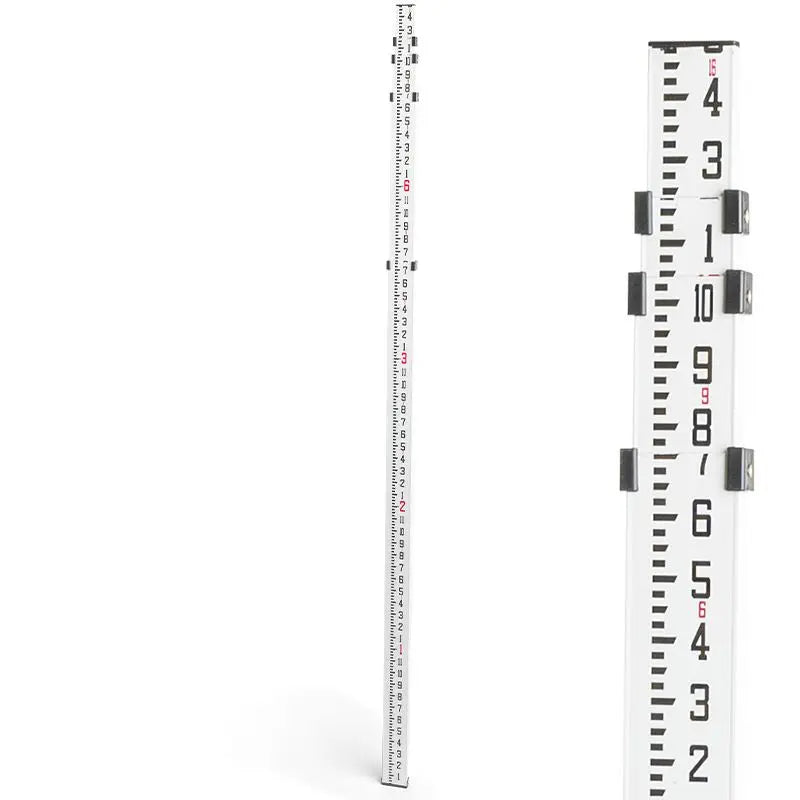 SECO 7321-50 16 ft Aluminum Leveling Rod - Inch Grad Front
