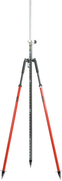 SECO 5217-50-RED Quick Lever Bipod with Thumb Release Legs – Red with pole