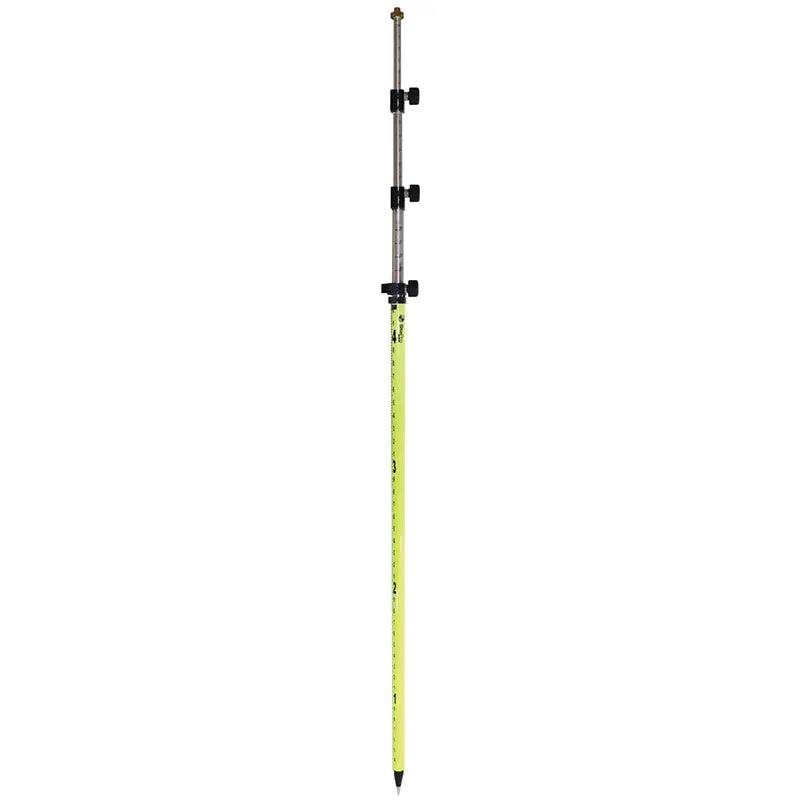 SitePro 07-4715-TMA-FY 15 ft Twist-Lock Prism Pole | 10ths & Metric David White SitePro Absolute Accuracy Inc