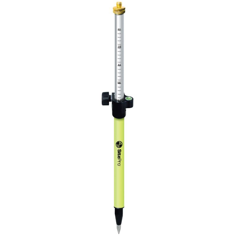 SitePro07-4027-TMA-FY 0.7m (2.3') Mini Prism Pole with Adjustable 5/8-11 Adapter, Flo-Yellow