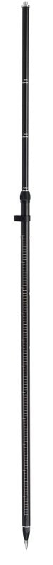 SitePro 09-2222-GT 2.2 Meter Carbon Fiber Rover Rod, 3 Position Snap-Lock, 10ths Standalone