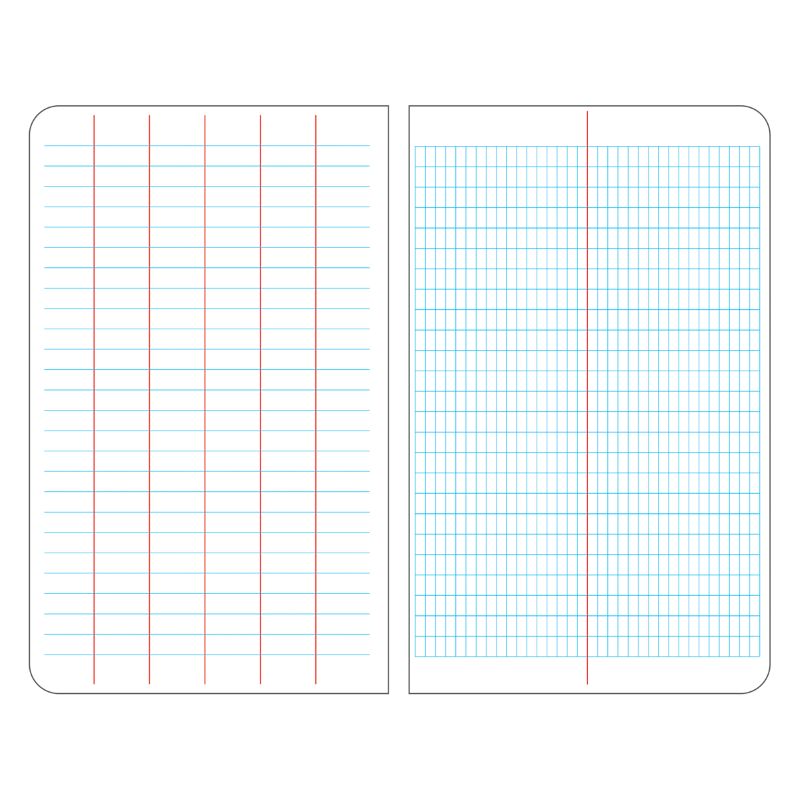 SitePro 17-350-T 350 Field Book 64-8 x 4 Survey Book Page Layout