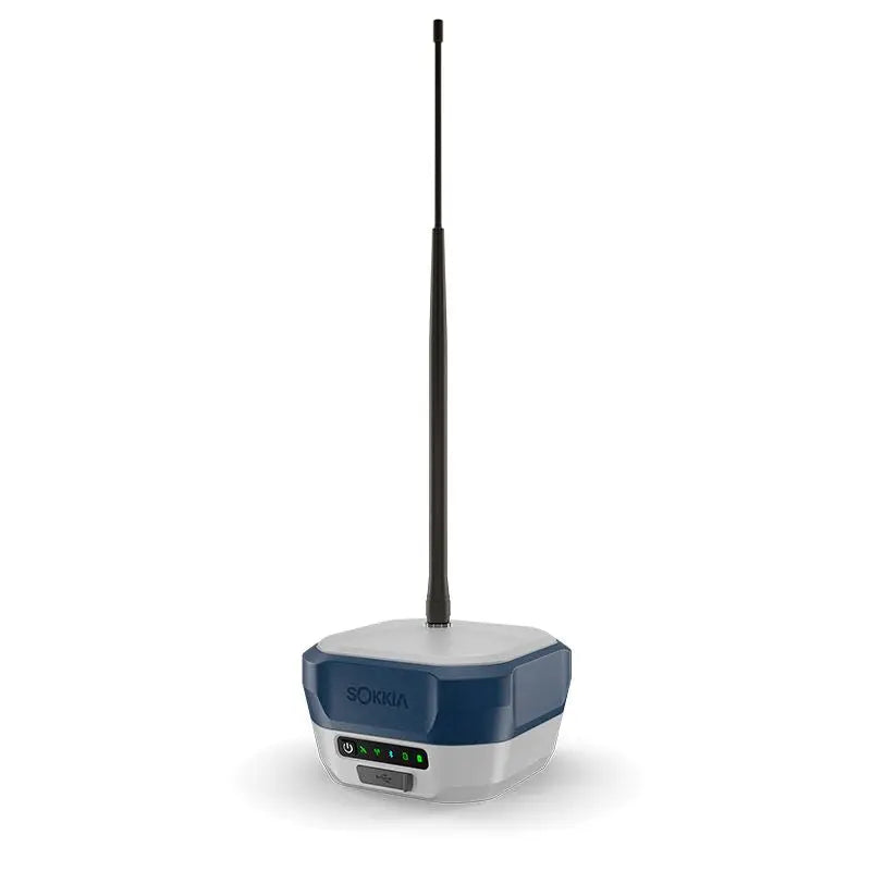 Sokkia GRX5 GNSS Receiver Front Left With Antenna