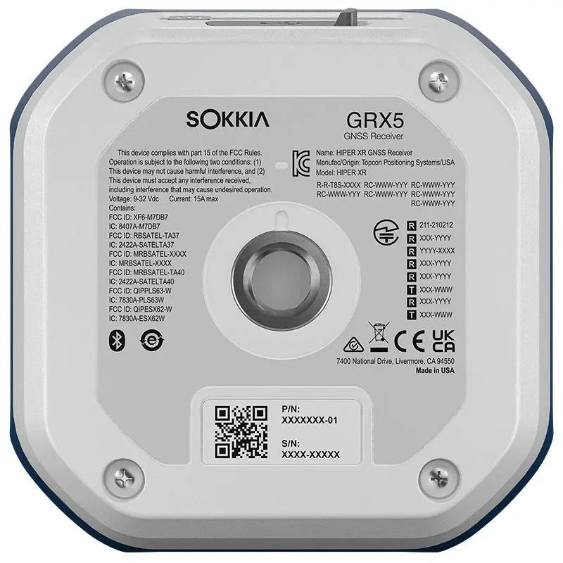 Sokkia GRX5 GNSS Receiver Underside