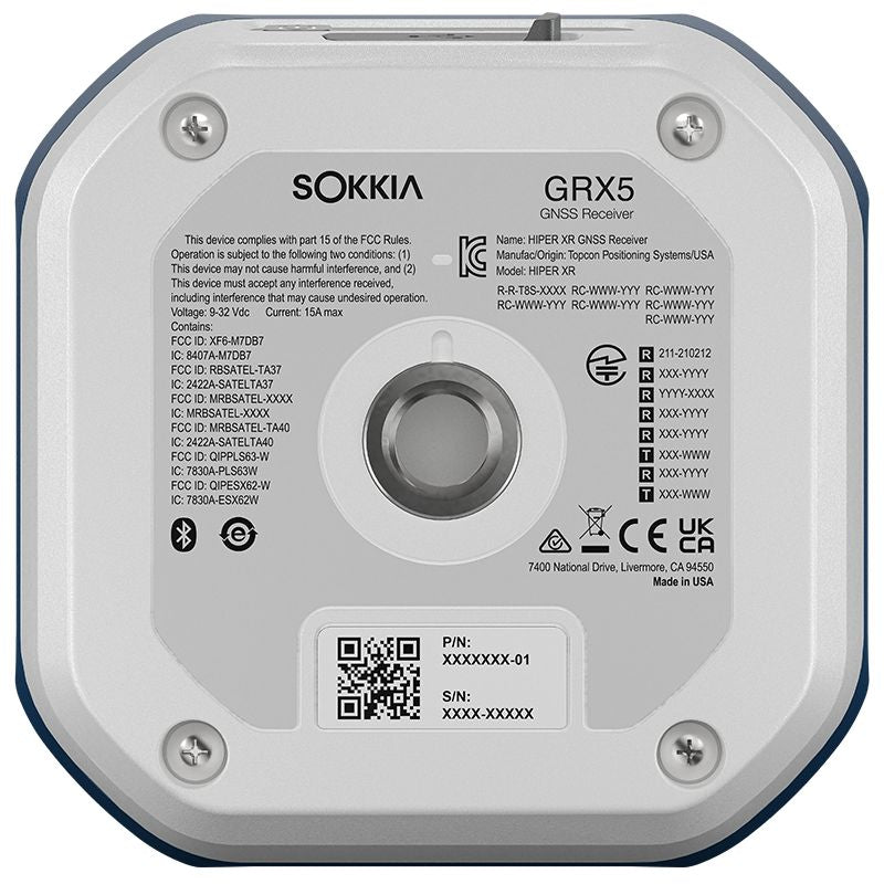 Sokkia GRX5 GNSS Receiver Underside