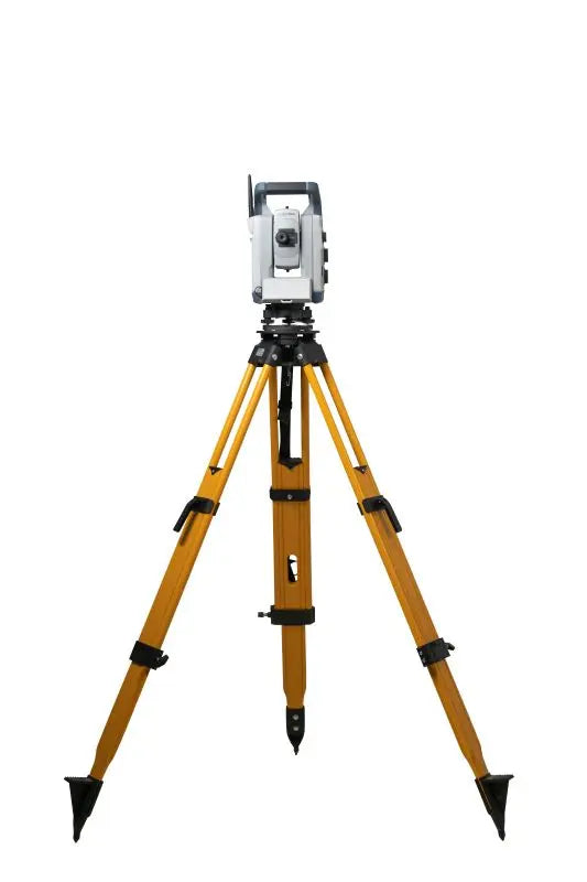 Spectra Geospatial FOCUS 50 Robotic Total Station on Tripod Back Sight View
