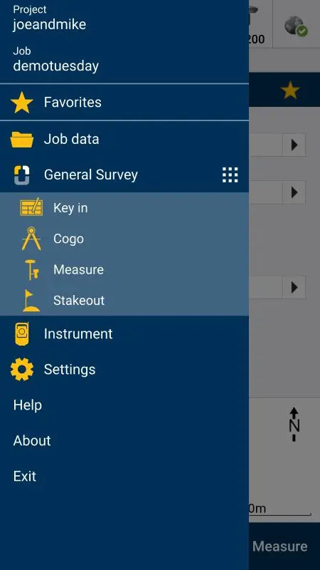 Spectra Geospatial Origin Survey Software vertical