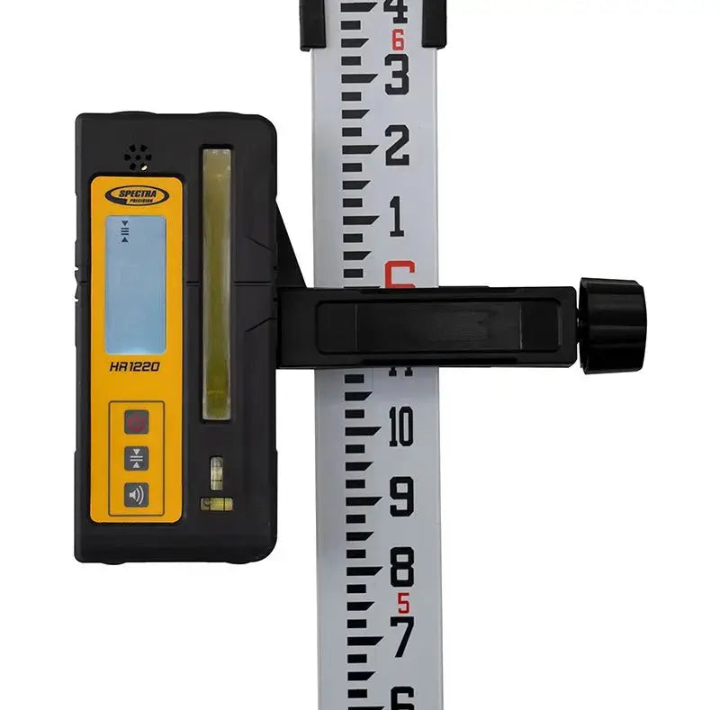 Spectra Precision HR1220 Line Laser Receiver with C20 Rod Clamp On Rod