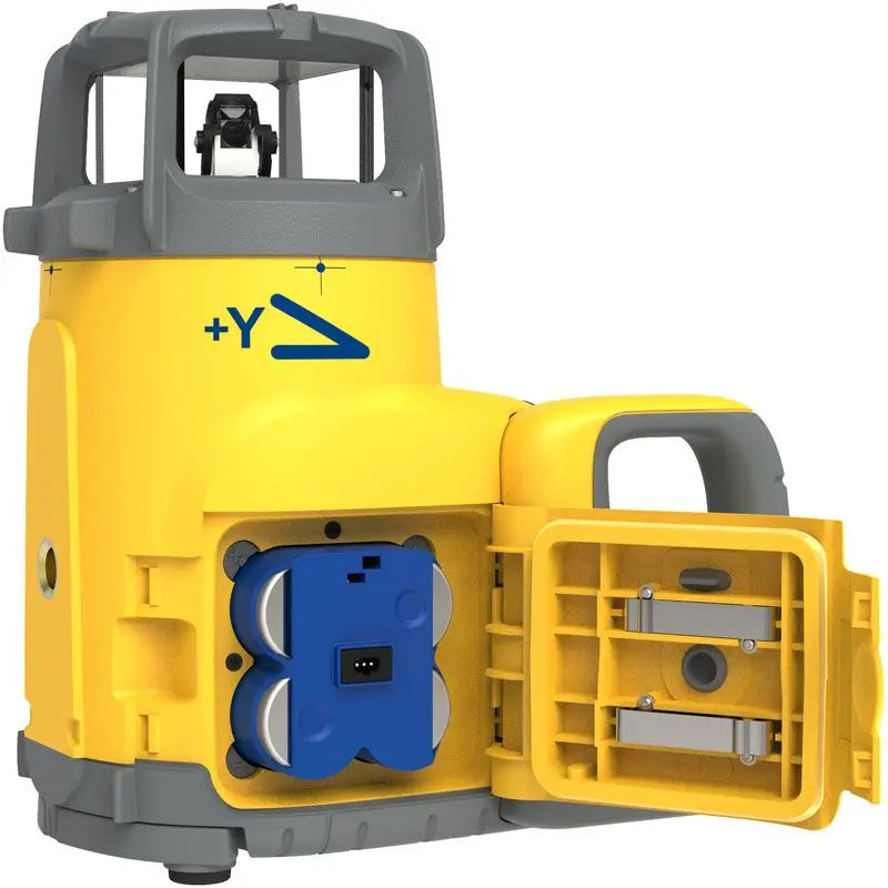 Spectra Precision UL633N Dual Grade Rotary Laser Level Left Side with Rechargeable Batteries