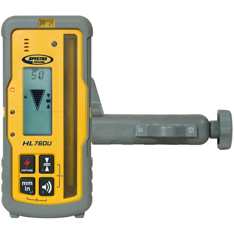 Spectra Precision HL760U Digital Laser Receiver with C70 Rod Clamp