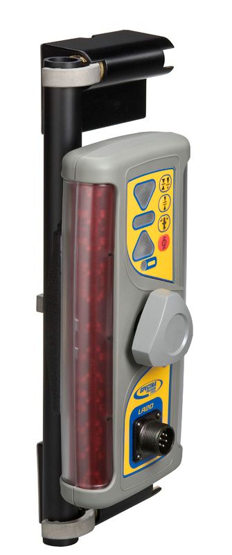 Spectra Precision LR20 Laser Machine Display Receiver Front Right On MMM Bracket