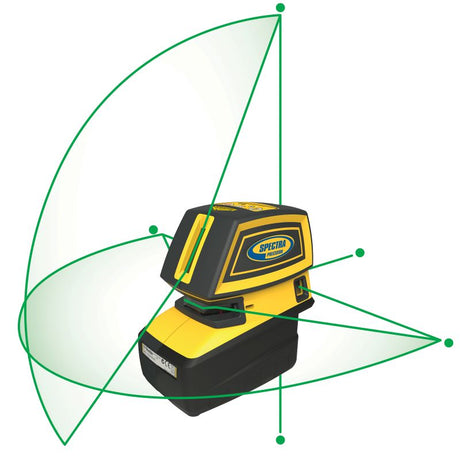 Spectra Precision LT52G Green Beam Point and Crossline Laser Level Dots