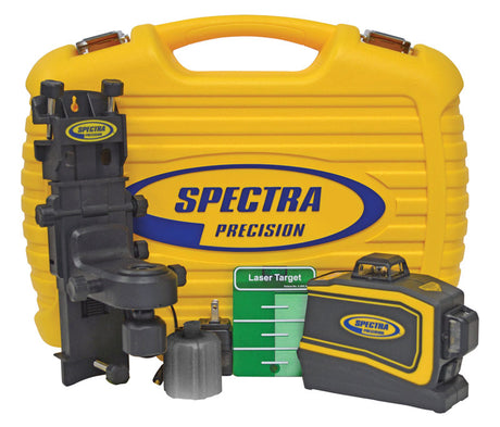 Spectra Precision LT58G Green Beam 3-Plane Laser Level Kit