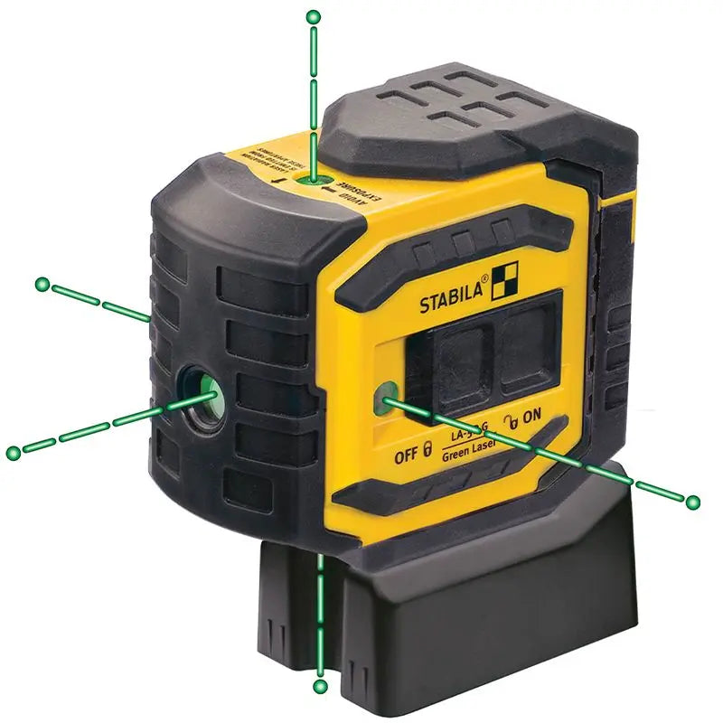 Stabila LA-5P G 5-Point Green Beam Layout Laser Example