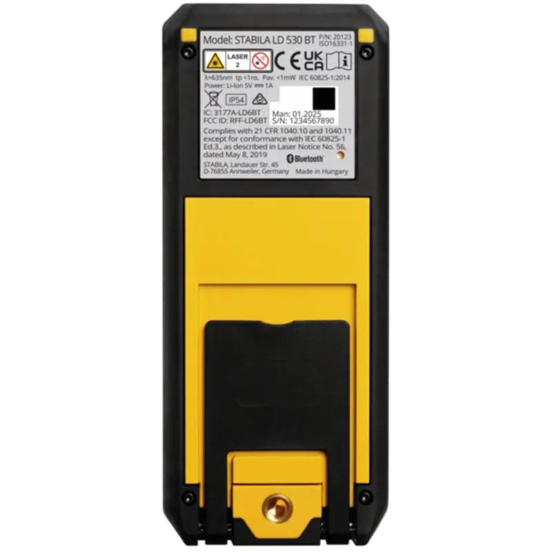 Stabila LD 530 BT Laser Distance Measurer Back Side