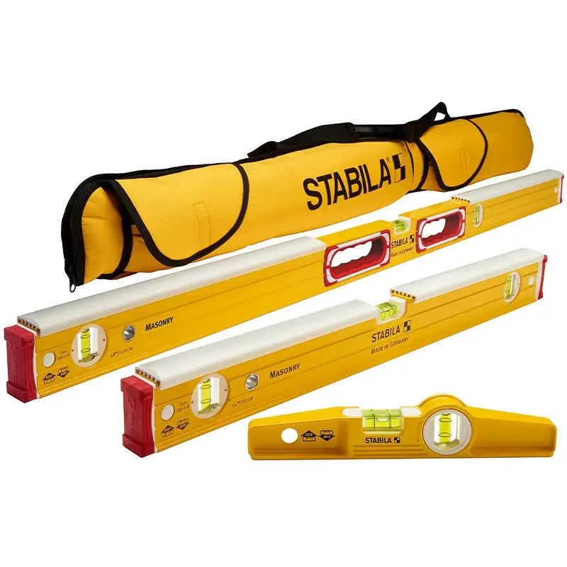 Stabila Type 196-2 K Mason 3-Level Set with Case 48296