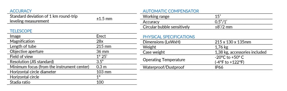 Stonex A30 Automatic Level 28x Stonex Absolute Accuracy Inc