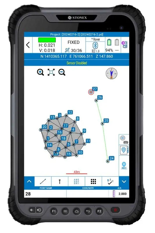 Stonex Cube-a v7 Field Software 40-450 Survey