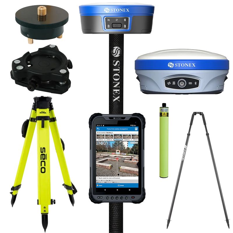 Stonex S1000 GNSS Receiver Base and Rover Kit