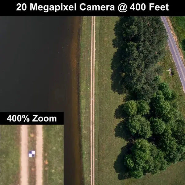 Aerieal 24x24 Targets Ground Control Point at 400ft