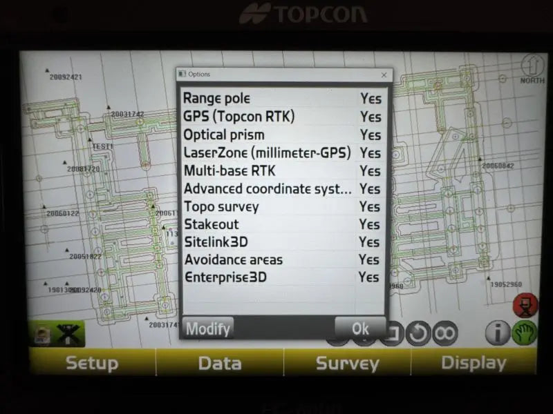 Topcon Pocket 3D Activation List
