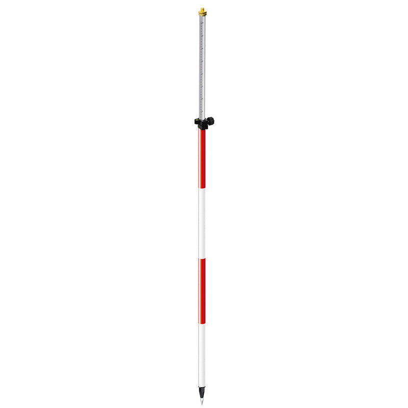 SitePro 07-4708-TMA 8'ft Twist Lock Prism Pole w/ Red/White 10ths/Metric David White SitePro Absolute Accuracy Inc