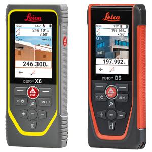 Leica DISTO X6 and D5 Laser Distance Meters