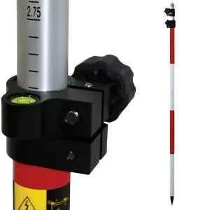 SitePro 8' Twist Lock Prism Pole w/ Dual Grad 07-4708-TMA