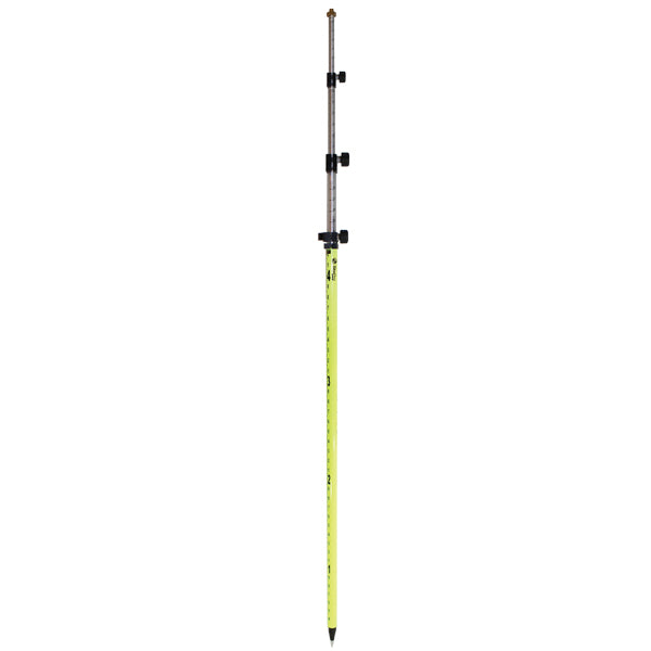 Poste SitePro 07-4715-TMA de 15 pies con prisma rojo/blanco con doble graduación y ajuste superior