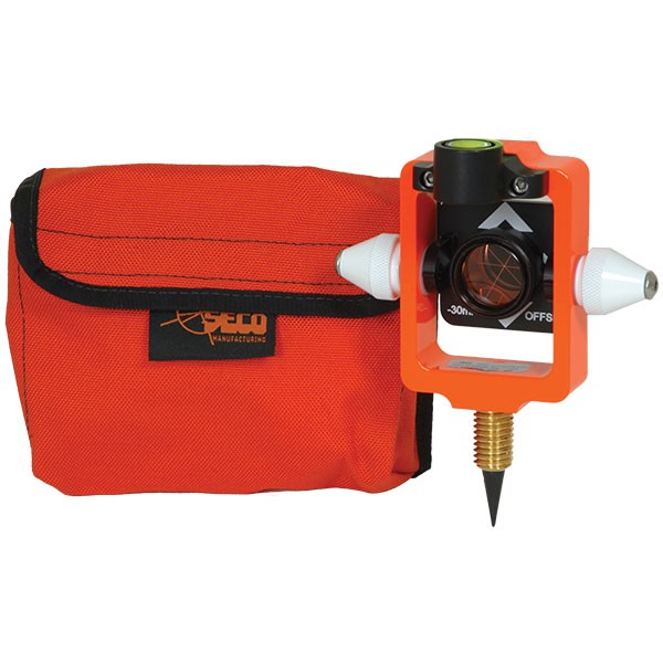 SECO Mini Stakeout Prism with Site Cones – Flo Orange SECO Absolute Accuracy Inc