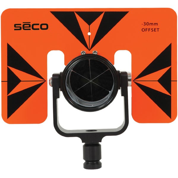 SECO Rear Locking 62 mm Premier Prism Assembly w/ 6 x 9 inch Target – Flo Orange w/ Black SECO Absolute Accuracy Inc