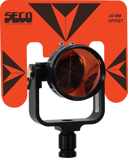 SECO 62 mm Premier Prism Assembly with 5.5 x 7 inch Target – Flo Orange with Black