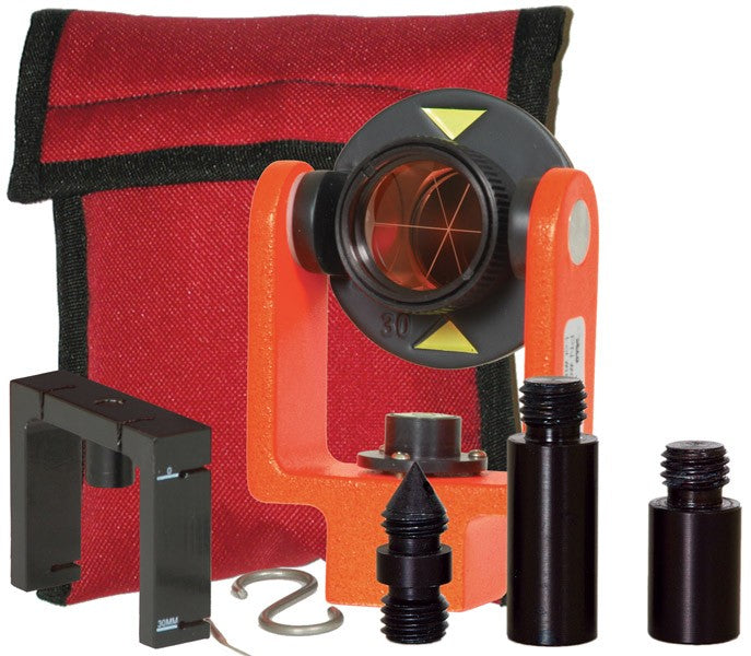 SECO 25 mm Mini Prism System with Center Vial – Flo Orange SECO Absolute Accuracy Inc