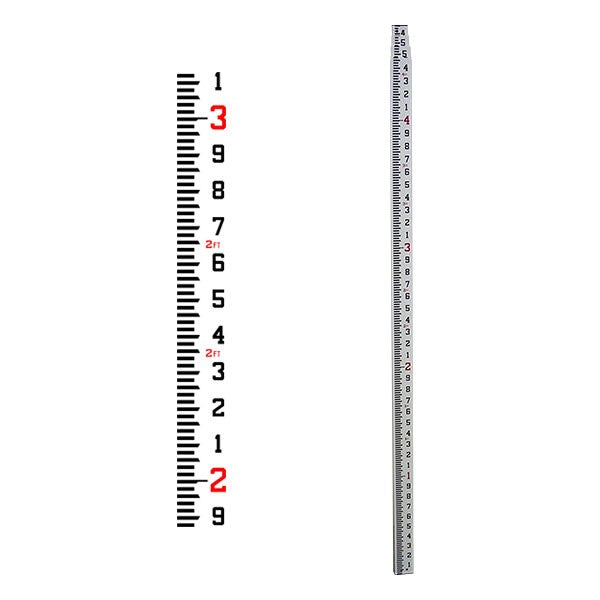 SECO Fiberglass 16ft Level Rod Rectangular Series (CR) — 10ths Grad SECO Absolute Accuracy Inc